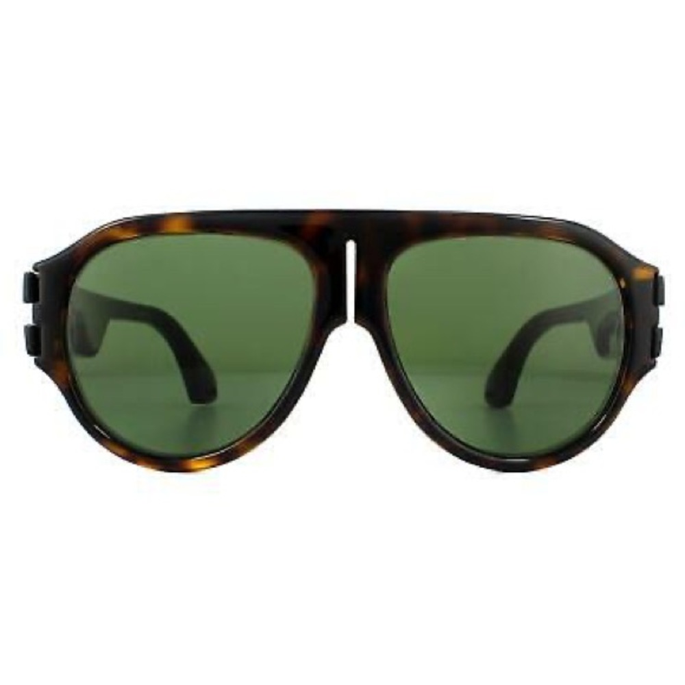 Gucci Black Brown Green 0665 Havana Sport Chunky Aviator Gg0665s Unisex Sunglass - Picture 2 of 8